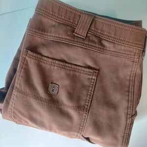 Coleman Bonded‎ Fleece Lined Utility Pants 40x30 Tobacco Workwear READ!